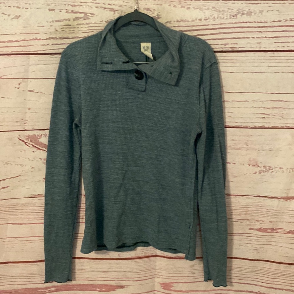 We The Free collared button-up henley-style long sleeve